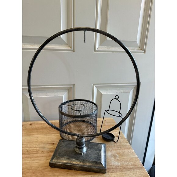 Metal Open Sphere Hanging Votive Candle Holder - Picture 4 of 7